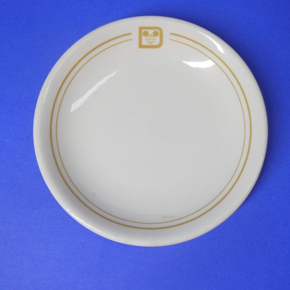 Walt Disney World Restaurant Plate Vintage Disney Park Logo Shenango China 6"